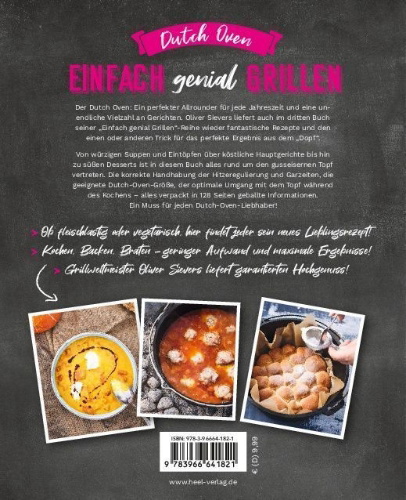 Buchcover und Innenansicht für das Buch: Einfach genial Grillen - Dutch Oven