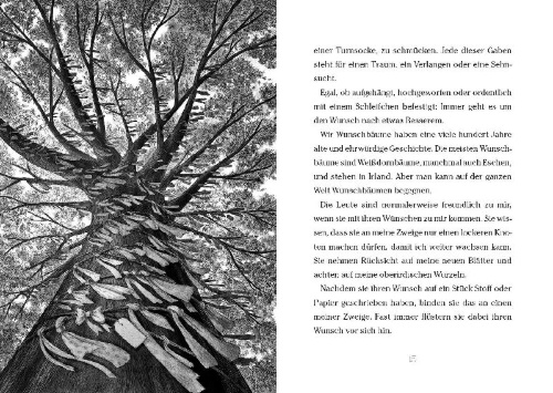 Buchcover und Innenansicht für das Buch: Baum der Wünsche