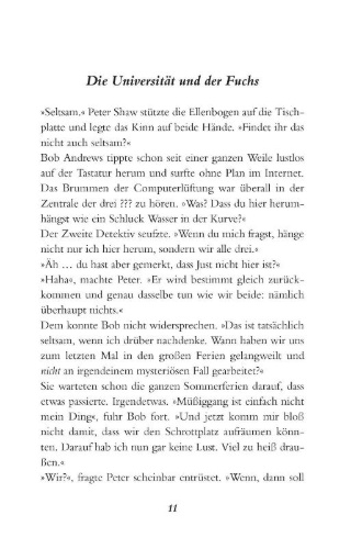 Buchcover und Innenansicht für das Buch: Die drei ???: Schattenwelt (Dreifachband. Enthält die Bände: Teuflisches Duell, Angriff in der Nacht, Die dunkle Macht)