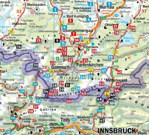 Buchcover und Innenansicht für das Buch: ROTHER Wanderführer Zugspitze