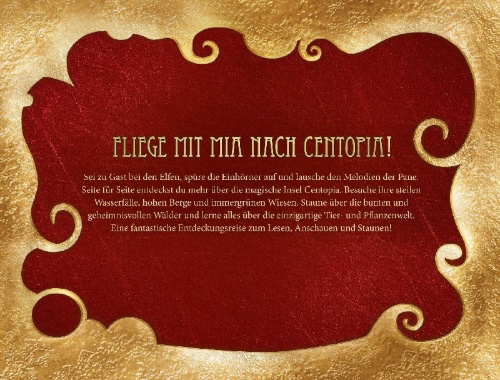 Buchcover und Innenansicht für das Buch: Mia and me: Die Legende von Centopia