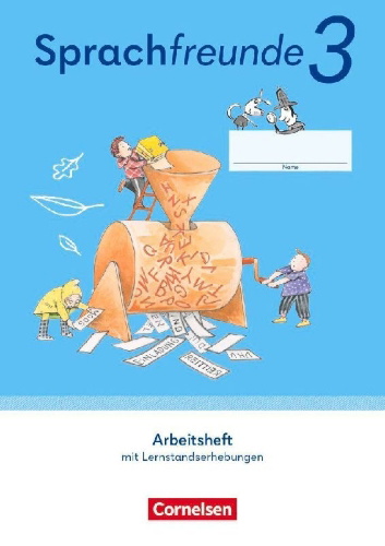 Buchcover und Innenansicht für das Buch: Sprachfreunde 3. Schuljahr. Arbeitsheft Schulausgangsschrift - Östliche Bundesländer und Berlin