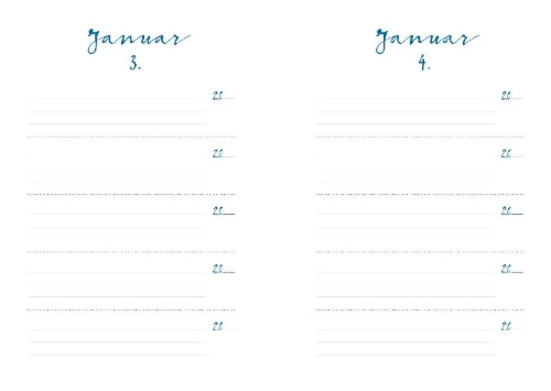 Buchcover und Innenansicht für das Buch: One Line a Day | Mein Fünf-Jahres-Tagebuch