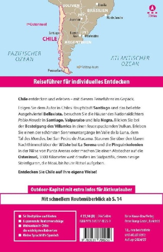 Buchcover und Innenansicht für das Buch: Reise Know-How Reiseführer Chile und die Osterinsel