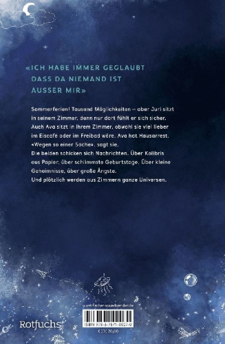 Buchcover und Innenansicht für das Buch: Und die Welt, sie fliegt hoch