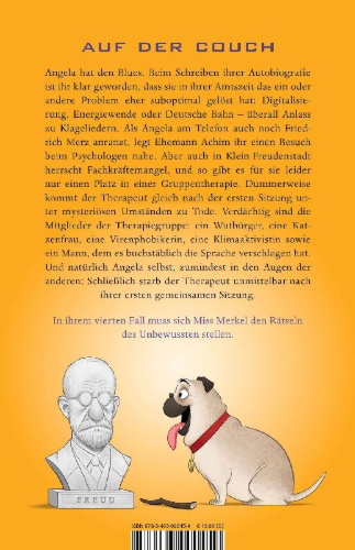 Buchcover und Innenansicht für das Buch: Miss Merkel: Mord in der Therapie