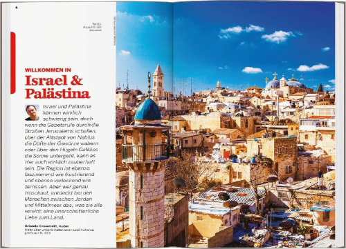 Buchcover und Innenansicht für das Buch: LONELY PLANET Reiseführer Israel & Palästina