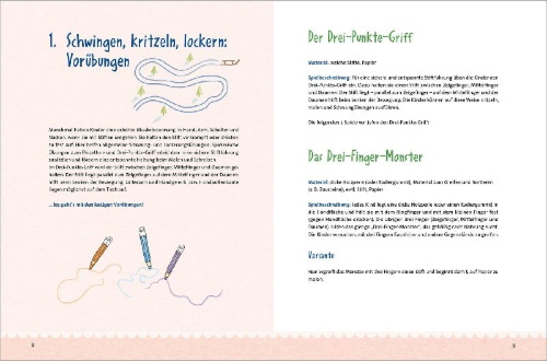 Buchcover und Innenansicht für das Buch: Lustige Malgeschichten