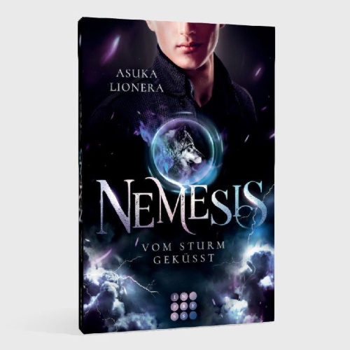 Buchcover und Innenansicht für das Buch: Nemesis 2: Vom Sturm geküsst