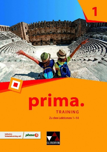 Buchcover und Innenansicht für das Buch: prima. Training mit Lernsoftware 1
