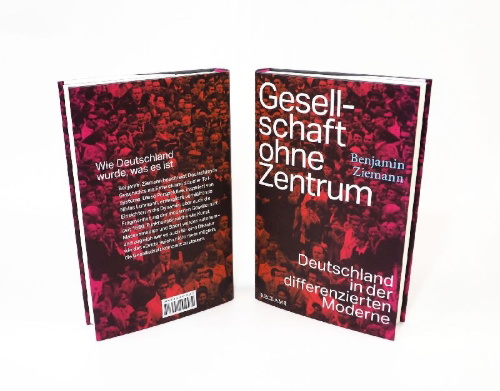 Buchcover und Innenansicht für das Buch: Gesellschaft ohne Zentrum