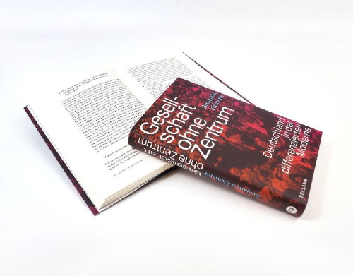 Buchcover und Innenansicht für das Buch: Gesellschaft ohne Zentrum