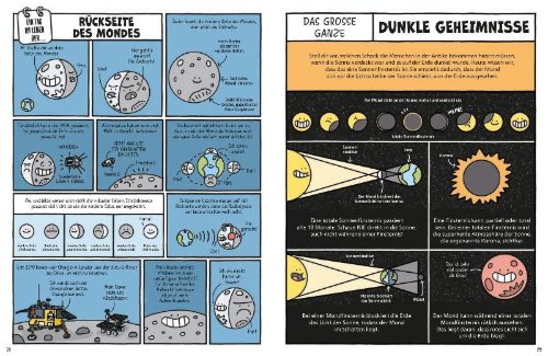 Buchcover und Innenansicht für das Buch: A Day in the Life of an Astronaut, Mars and the distant Stars