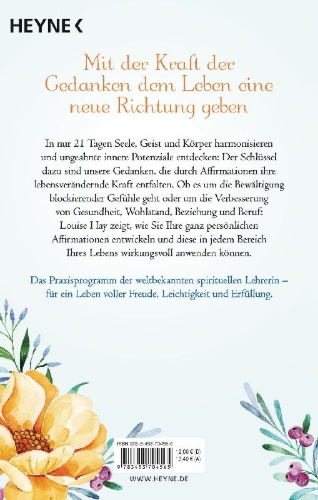 Buchcover und Innenansicht für das Buch: 21 Days to Unlock the Power of Affirmations