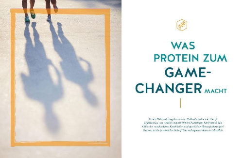 Buchcover und Innenansicht für das Buch: Gamechanger Protein