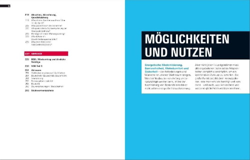 Buchcover und Innenansicht für das Buch: Handbuch Sanieren und Modernisieren