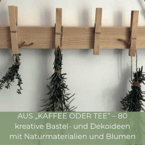 Buchcover und Innenansicht für das Buch: Green DIY mit Kaffee oder Tee