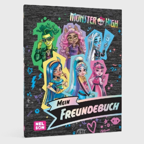 Buchcover und Innenansicht für das Buch: Monster High: Mein Freundebuch