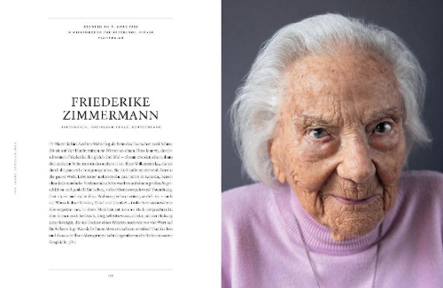 Buchcover und Innenansicht für das Buch: 100 Jahre Lebensglück