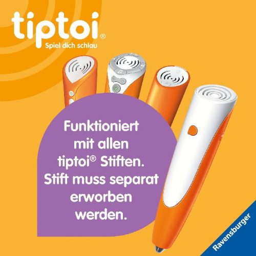 Buchcover und Innenansicht für das Buch: tiptoi® Lese-Lausch-Abenteuer - Dino-Stadt
