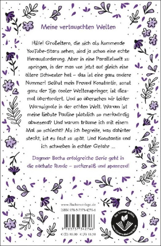 Buchcover und Innenansicht für das Buch: Zimt - Zwischen den Welten geküsst