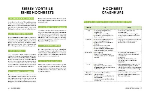 Buchcover und Innenansicht für das Buch: Gartenmomente: Hochbeet