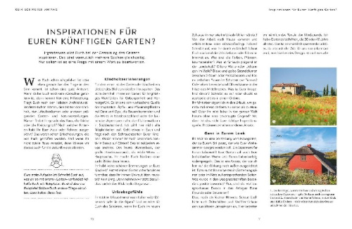 Buchcover und Innenansicht für das Buch: Gartenplanung so einfach wie noch nie