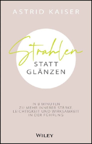 Buchcover und Innenansicht für das Buch: Strahlen statt Glänzen
