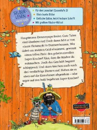 Buchcover und Innenansicht für das Buch: Der wilde Räuber Donnerpups (Erstlesebuch, Bd. 3)