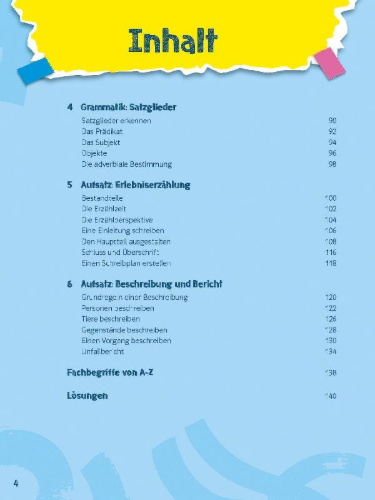 Buchcover und Innenansicht für das Buch: Deutsch ohne Drama 5. Klasse