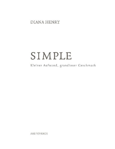 Buchcover und Innenansicht für das Buch: Simple