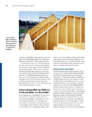 Buchcover und Innenansicht für das Buch: Unser Holzhaus planen und bauen