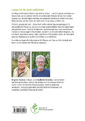 Buchcover und Innenansicht für das Buch: Unser blühendes Dach