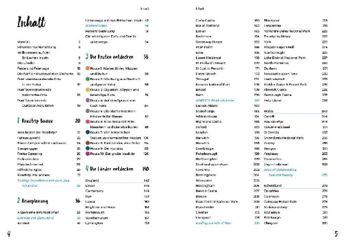 Buchcover und Innenansicht für das Buch: Reise Know-How Roadtrip Handbuch Britische Inseln