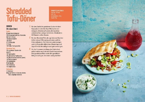 Buchcover und Innenansicht für das Buch: High Protein Fast Food