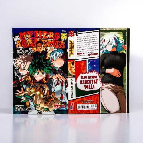 Buchcover und Innenansicht für das Buch: Boku no Hero Academia