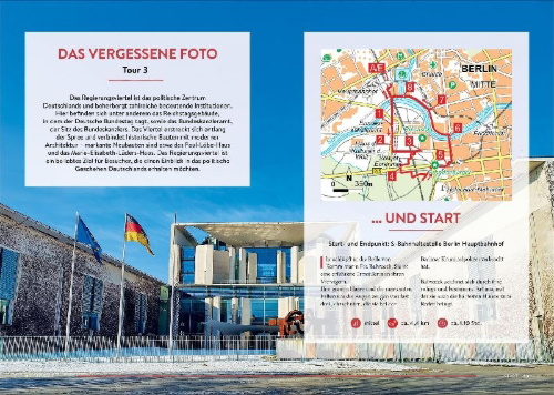 Buchcover und Innenansicht für das Buch: Outdoor Escape-Touren Berlin