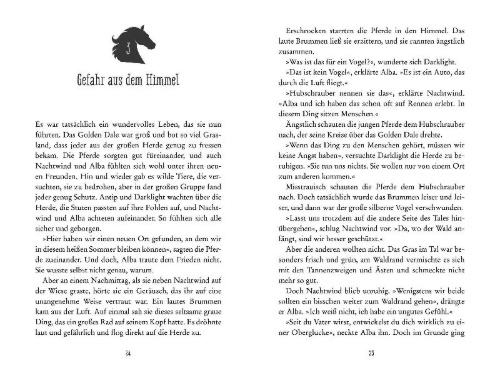 Buchcover und Innenansicht für das Buch: Wild Horses - Zusammen durch den Sturm