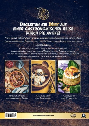 Buchcover und Innenansicht für das Buch: Les banquets d'Astérix