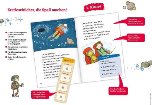 Buchcover und Innenansicht für das Buch: Duden Leseprofi - Ein Schultag im alten Rom