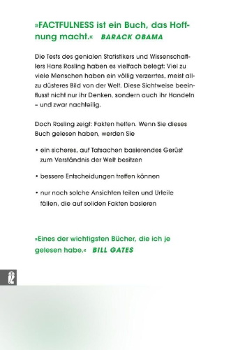 Buchcover und Innenansicht für das Buch: Factfulness