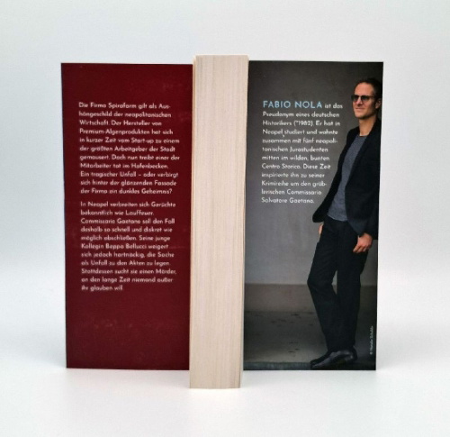 Buchcover und Innenansicht für das Buch: Commissario Gaetano und das letzte Abendmahl