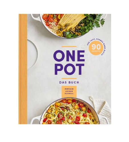Buchcover und Innenansicht für das Buch: One Pot - Das Buch