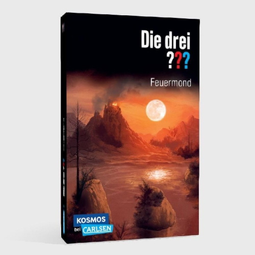 Buchcover und Innenansicht für das Buch: Die drei ???: Feuermond