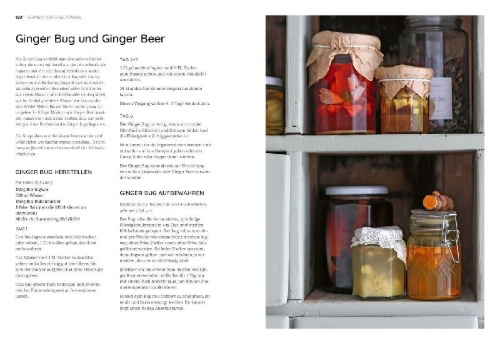 Buchcover und Innenansicht für das Buch: Die Kunst der wilden Fermentation