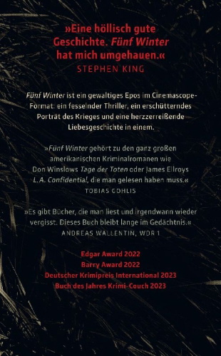 Buchcover und Innenansicht für das Buch: Five Decembers