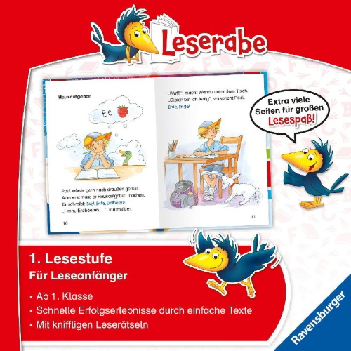 Buchcover und Innenansicht für das Buch: Leserabe Sonderausgaben - Schulabenteuer zum Lesenlernen