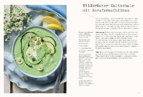 Buchcover und Innenansicht für das Buch: Wild. Kräuter. Vielfalt