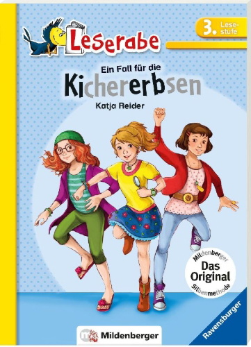 Buchcover und Innenansicht für das Buch: Ein Fall für die Kichererbsen - Leserabe 3. Klasse - Erstlesebuch für Kinder ab 8 Jahren