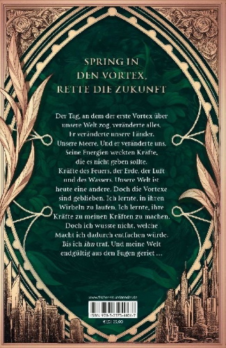 Buchcover und Innenansicht für das Buch: Vortex - Der Tag, an dem die Welt zerriss Schmuckausgabe